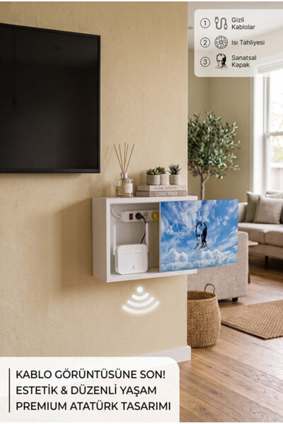 wudie Ahşap Renkli Sigorta Kutusu Saklama Kapatıcı Dekoratif Duvar Tipi Wifi ...