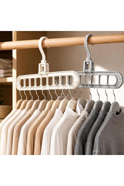 Generic ELVENITO Cascading Clothes Hanger – Space Saving 5-in-1 Rotating Clos...