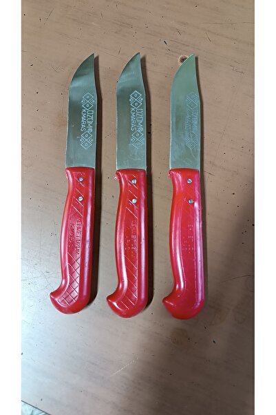 Kahramanmaraş Dövme Çelik Bıçak Seti 3 Parça (19 cm)