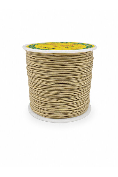 yfhobi 10 Metre - 0.80 mm, BİLEKLİK İPİ, BEJ RENK, PARAŞÜT İPİ, KOD-F1005