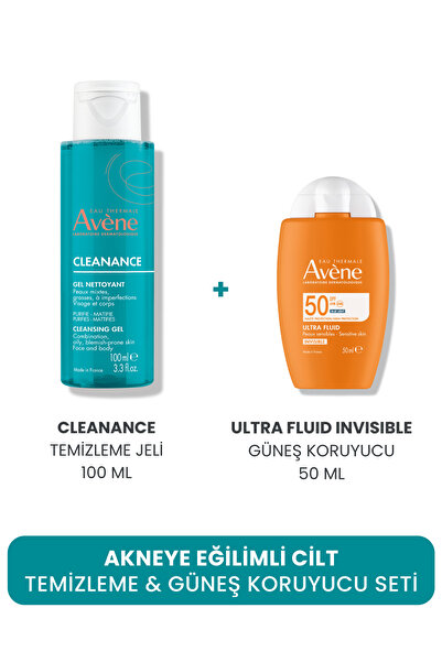 Avene Clenance+Ultra Fluıd Invısıble Akneye Eğilimli Cilt Temizleme Seti