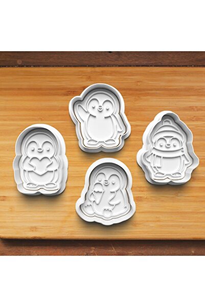 Hobist Cute Sweet Penguins Set Cookie and Candy Dough Mold