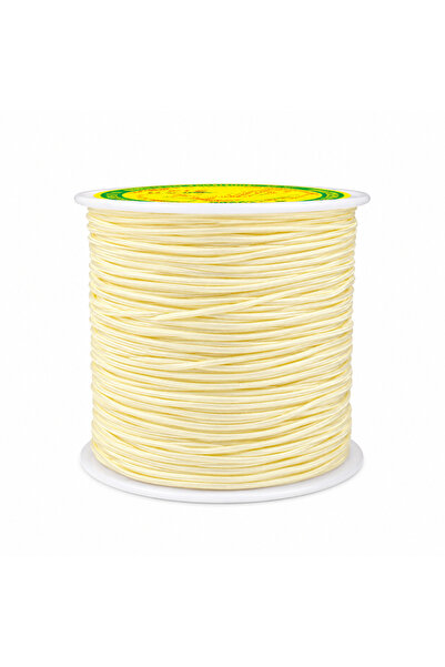 yfhobi 10 Metre - 0.80 mm, BİLEKLİK İPİ, İNCİ RENK, PARAŞÜT İPİ, KOD-F1002