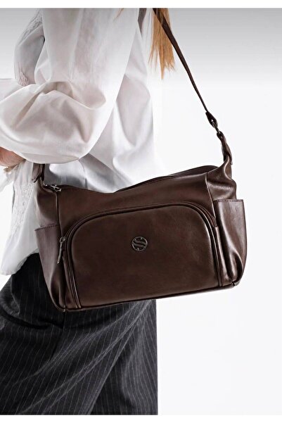 Sanmorris Women's Quality Multi-Compartment Shoulder Bag