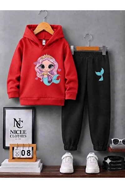 NC Nicee Clothes Παιδικό Σετ Φόρμας Unisex (Ροζ Σχέδιο Ψαριού για Κορίτσια, Χ...