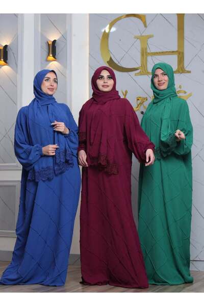 ghina hijab شرشف صلاة غنى حجاب محير درزات - فوشيا