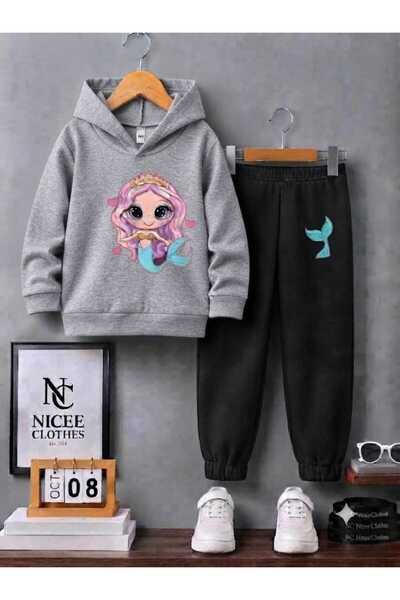 NC Nicee Clothes Παιδικό Σετ Φόρμας Unisex (Ροζ Σχέδιο Ψαριού για Κορίτσια, Χ...
