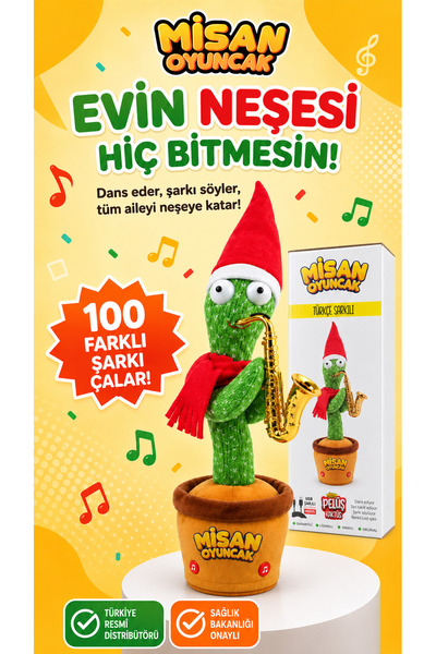 misan 100 Türkçe Şarkılı Dans Eden Konuşan Ses Taklit Eden İnteraktif Peluş K...