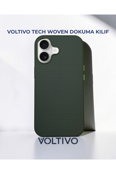 VOLTIVO Apple iPhone 17 Uyumlu Tech Woven Dokuma Kumaş MagSafe Manyetik Özell...