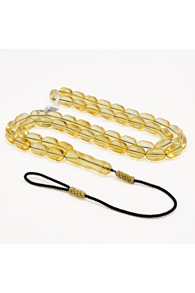 Generic Brand Clear Baltic Amber Prayer Beads – 48 Beads, 8.5-13.5mm Barrel S...