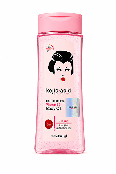 Kojic Acid Secret White Vitamin B3 Body Oil 200 ml – Skin Lightening Vücut Yağı