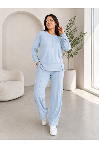 SERAPA Women's Plus Size Modal Tracksuit Set with Pockets and Slits, Comforta...