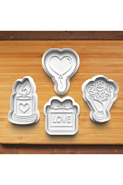 Hobist Valentine's Day Romantic Set Cookie and Candy Dough Mold