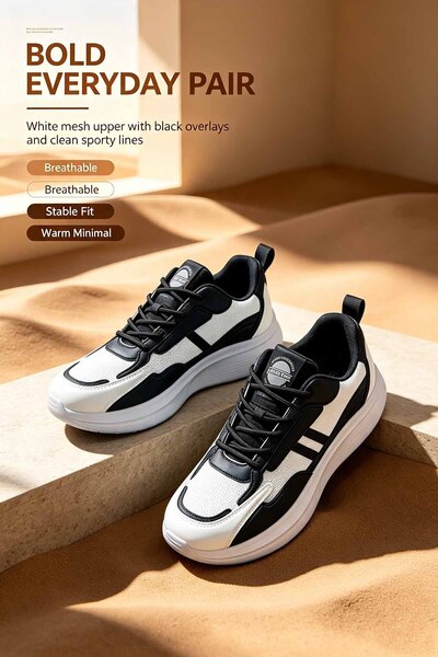 Glory One Mart Men's Breathable Mesh Sneakers Lightweight Walking Shoes Soft ...