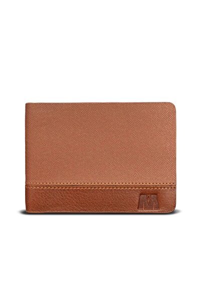 MFT Leather Design Milan |   Genuine Leather Men's Wallet - 1117 Napa Tan