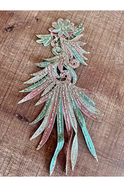 Gönülden Tasarım 30X15 cm Shiny Arma Sewing Applique