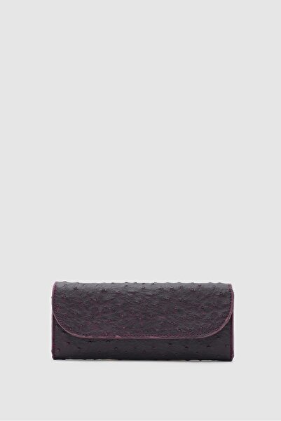 Shule Bags Sien Dokulu Kadın cüzdan Bordo