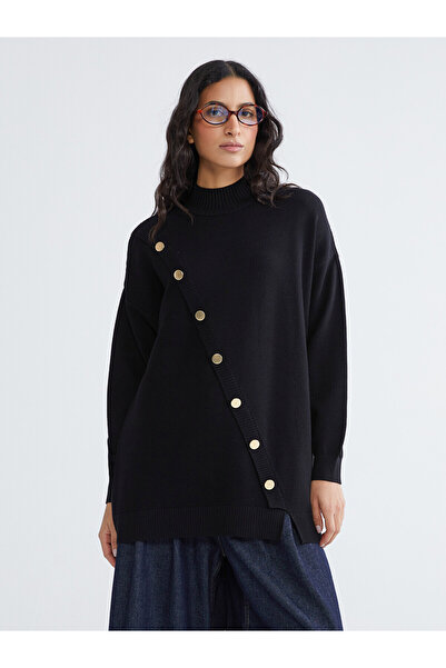 LC Waikiki Create your style with uzg store: black mock neck women's knit swe...