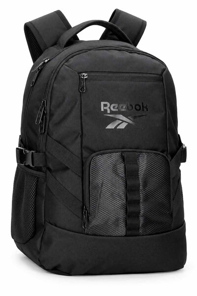Reebok Unisex Siyah Okul Sırt Çantası Geniş İç Hacimli Günlük Çanta