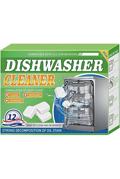 Yelajoy Dishwasher Cleaner and Deodorizer Tablets 12-Pack, Deep Cleaning Desc...