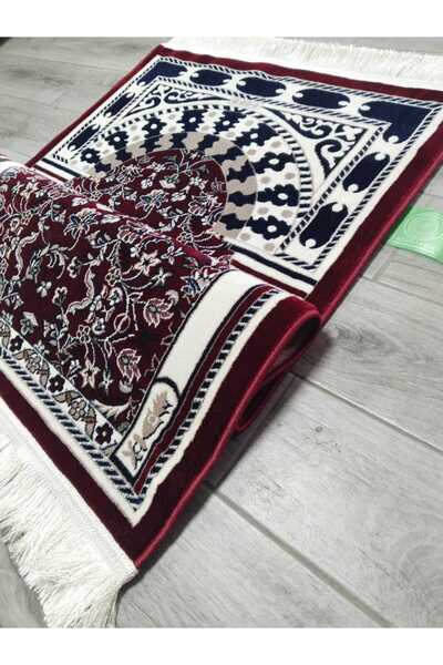 AL HARAMAIN SOUVENIR 002_Bordo 8mm Ravza Model Woven Prayer Rug