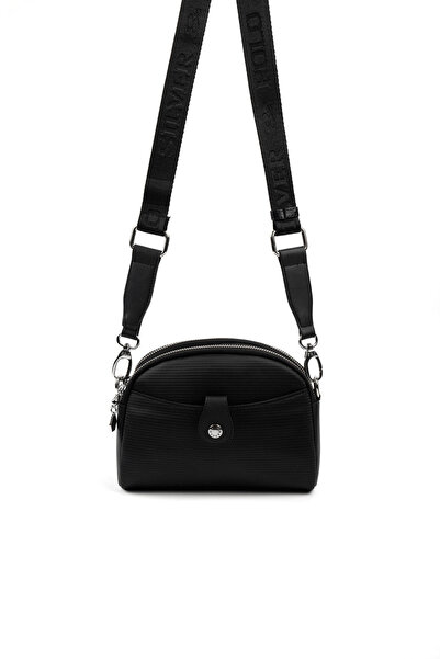 Silver Polo Black - Black Petek Women's Crossbody Bag Sp1144