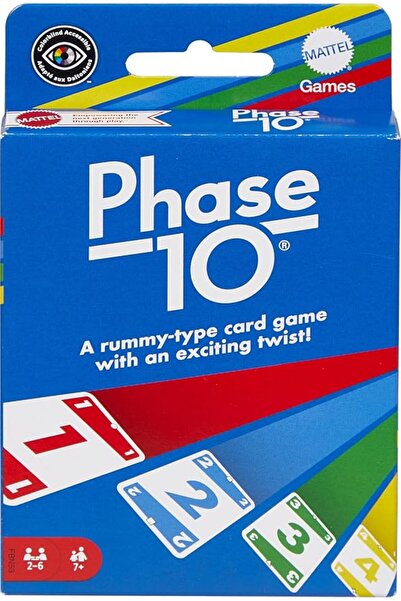 Mattel Games لعبة بطاقات فيز 10 مع 108 بطاقة، لعبة رائعة للأطفال أو العائلة أ...