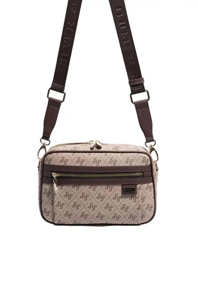 Silver Polo Dark Beige - Brown Monogram Women's Crossbody Bag Sp1280