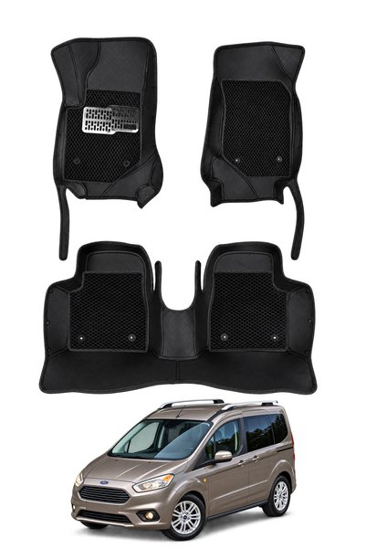 stiloto Ford Tourneo Courier Camlı Van (2014-2023) Uyumlu 8D Deri Oto Paspas ...