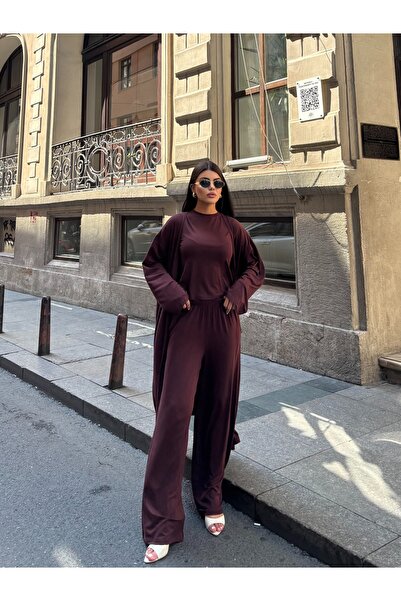 alenmoda Women's Three-Piece Comfortable Casual Set