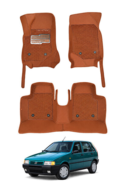 stiloto Fiat Uno Hatchback (1994-2001) Uyumlu 8D Deri Oto Paspas - Diamond Ba...