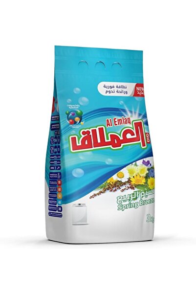 Al Emlaq Semi-Automatic Laundry Detergent Powder – Spring Breeze – 3 KG Bag –...