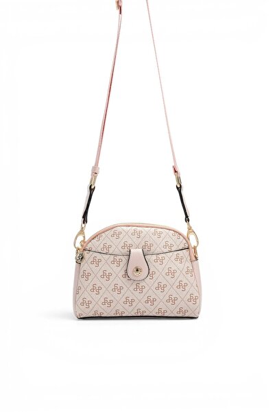 Silver Polo Pink - Powder Monogram Women's Crossbody Bag Sp1144