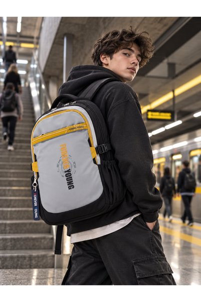 BURUNİ Multi-Purpose Premium School Backpack – Spacious Compartments for High School and Middle School