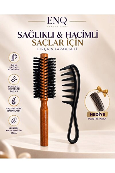 ENQ Saç Şekillendirici Fırça ve Tarak Seti – Erkek & Kadın Saç Şekillendirme ...