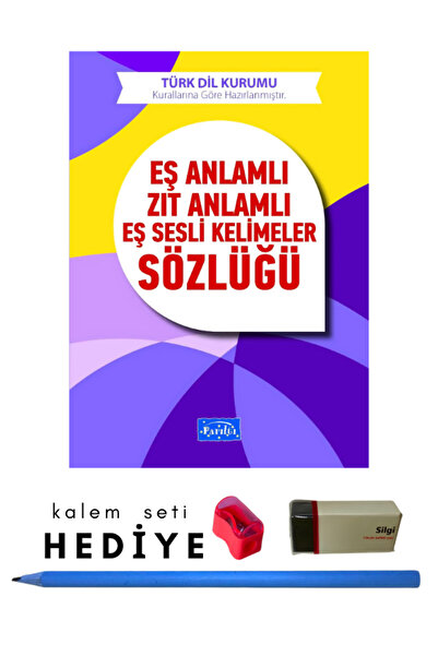 Parıltı Yayınları İlköğretim Eş Anlamlı - Zıt Anlamlı - Eş Sesli Kelimeler Sö...