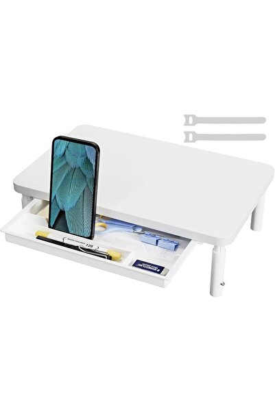 GENERAL ETHU Monitor Stand Riser, 3 Height Adjustable With Storage Drawer for...