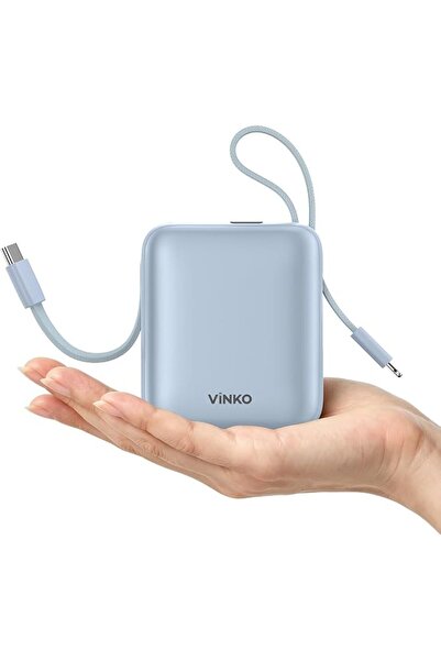 vinko باور بانك، شاحن محمول صغير بقوة 22.5 واط USB-C سعة 10000 مللي أمبير، شح...