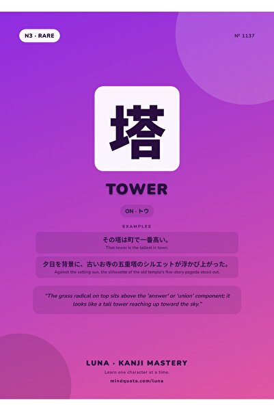 OEM Poster Infografic Turn Kanji, Scriere Japoneza si Traducere, Carton 250g, A4