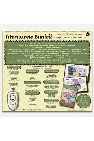 İDEA Papusa Bunicuta cu Povesti si Cantece pentru Bebelusi
