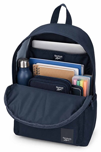 Reebok Lacivert Okul Sırt Çantası Unisex Kız Erkek Çocuk Genç Günlük Çanta 45x33x14 cm