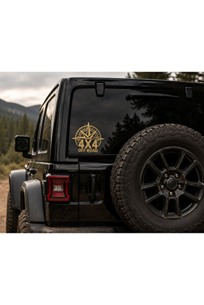 AlpiLeo 4X4 Off Road Compass Car Sticker – Off-Road Vehicle Window and Body C...