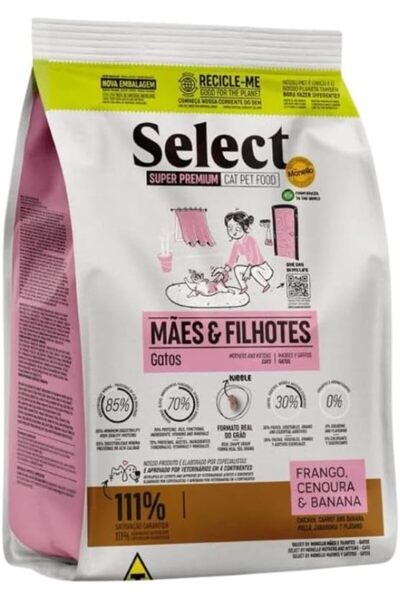Monello Select by Super Premium Mothers and Kittens Dry Cat Food, Chicken, Ca...