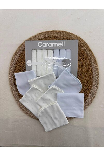 Caramell مناديل مبللة للفم للأطفال بتصميم مميز، عبوة من 7 قطع