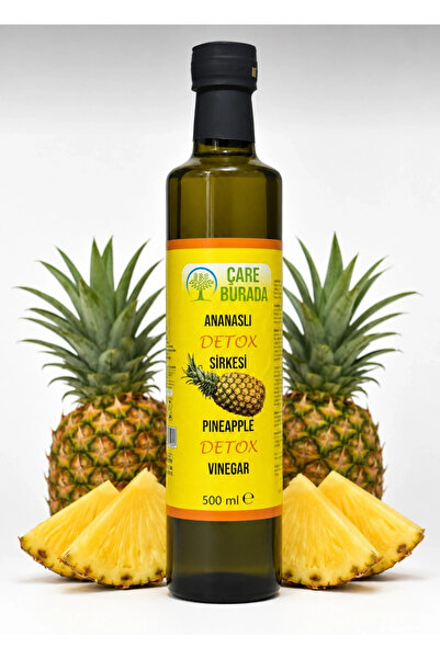 ÇareBurada - Ananslı Detoks Sirke 500 Ml (Sandaloz Sakızı & Avokado Yaprağı & Yeşil Elma Kabuğu)