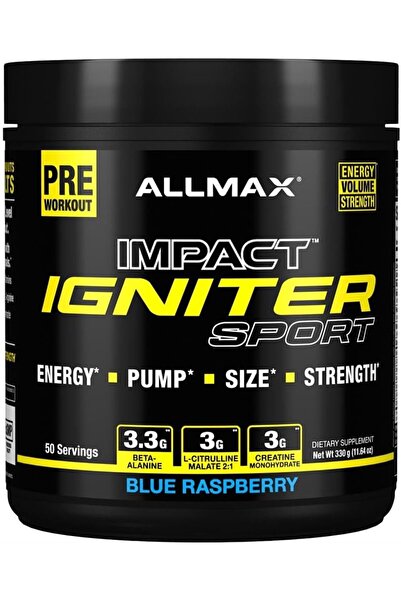 ALLMAX Nutrition Igniter Sport Blue Raspberry 320g, 50Servings