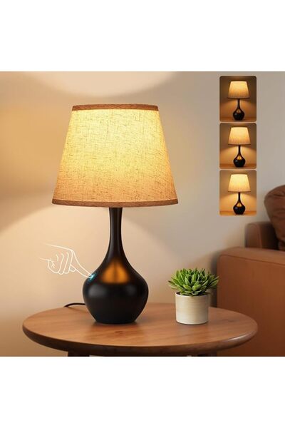 NIUBI Touch Bedside Lamp for Bedroom, 3-Way Dimmable Small Bedside Lamps for ...