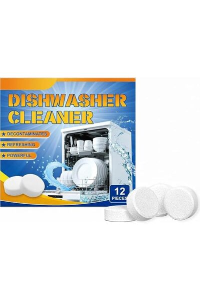 KASTWAVE Dishwasher Cleaner and Deodorizer Tablets, 12 Pack Deep Cleaning Pod...
