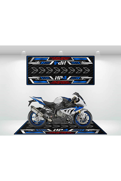 Özelleştirilebilir Motosiklet Matı - Garaj Halısı Motor Altı Pedi (100x200)