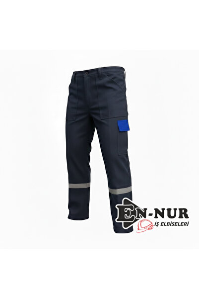 EN-NUR İŞ ELBİSELERİ Winter Gabardine Colored Work Trousers with Cap Detail